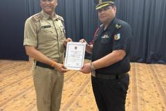 Dr. Vinod Meena honoured with the prestigious “Commendation Card” Award in NCC